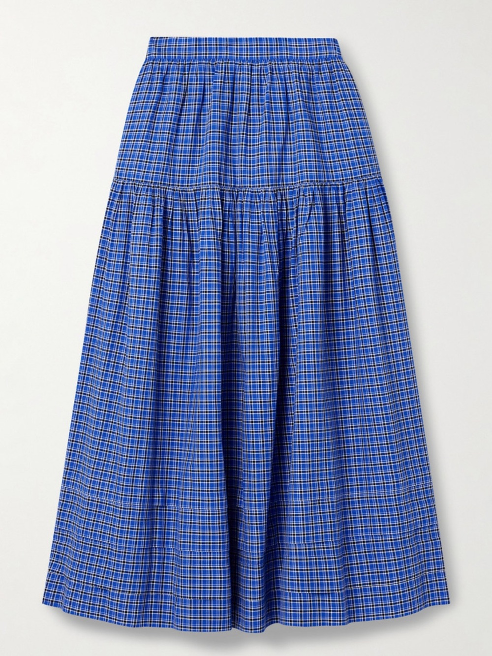 NWT Doen Sebastaine Skirt in Cassis Check - Picture 2 of 5